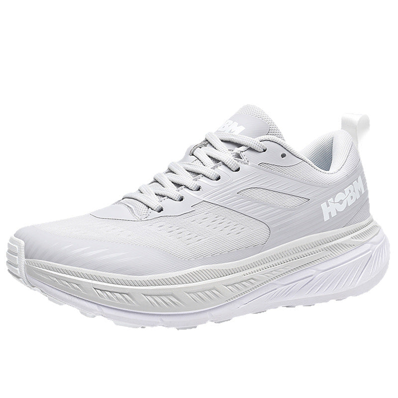 Running Shoes Sports Trendy Shoes Summer Soft Sole Lightweight Breathable Jump Rope Wide Last Marathon Jogging Thick Sole Cushioning Men's Shoes