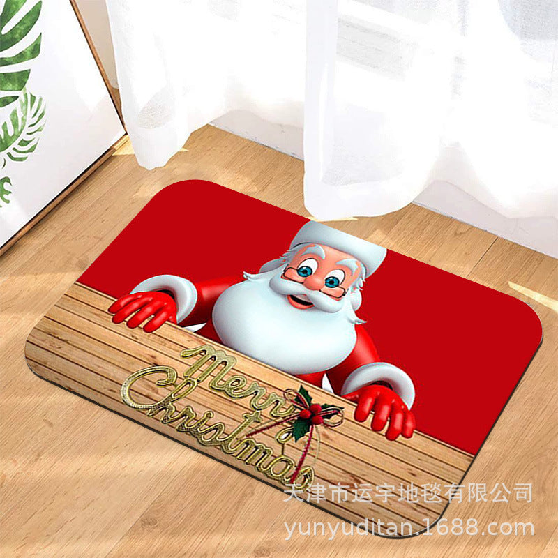 Christmas Carpet Round Living Room Mat Christmas Decoration Atmosphere Mat Christmas Tree Mat Labeling and Shipping