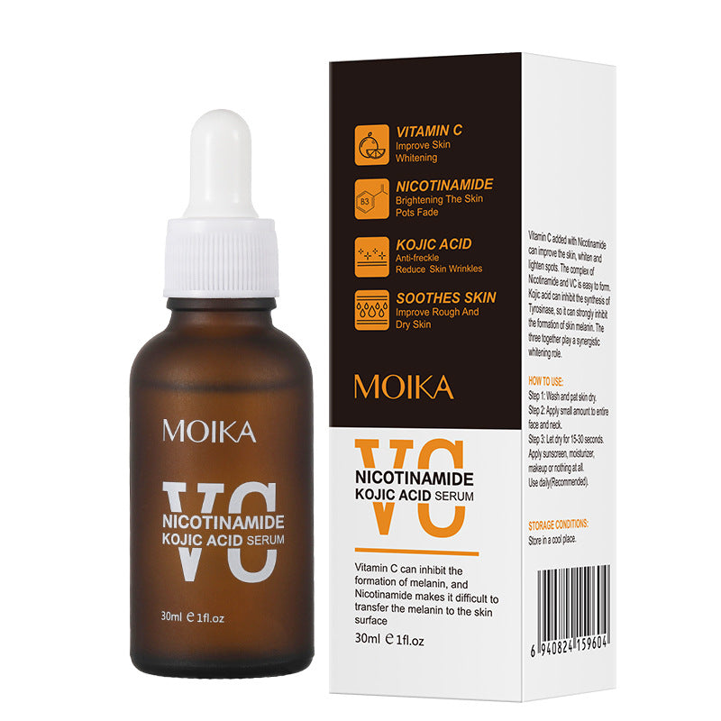 All MOIKA Bright White VC Essence Liquid Kojic Acid Niacinamide Facial Essence