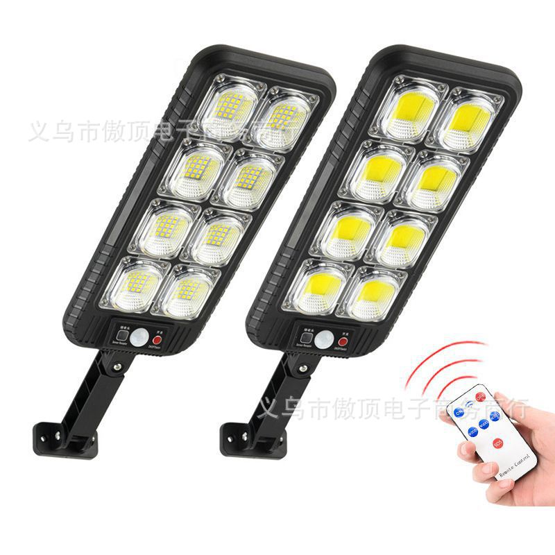 New solar light for outdoor use LED Wall Lamp Remote-Controlled Garden Path Light Garage Light with Human Body Sensor