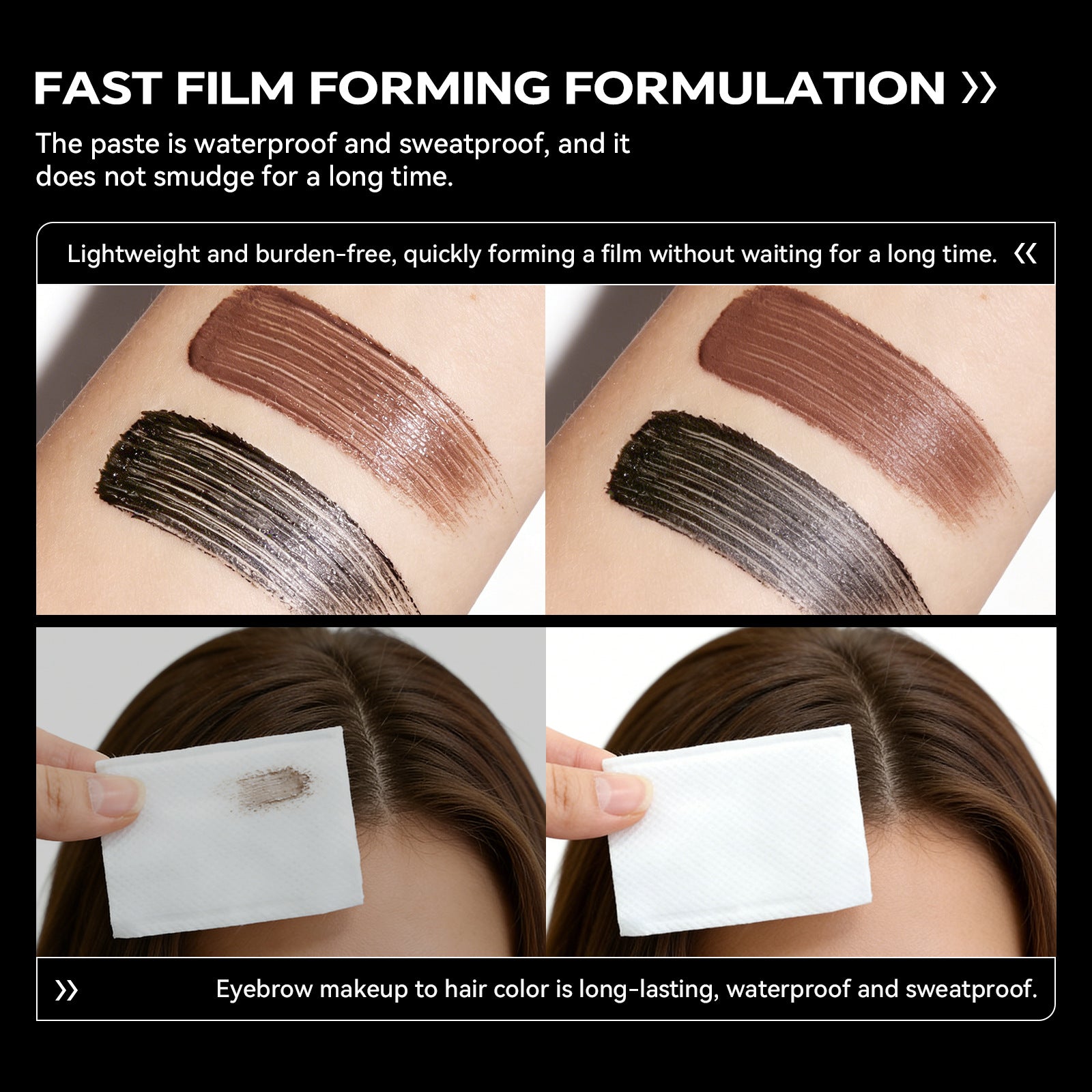 sheloves Eyebrow and Hair Dual-use Styling Stick White Hair Covering Magic Waterproof Non-Fading Disposable Hair Dye Pen