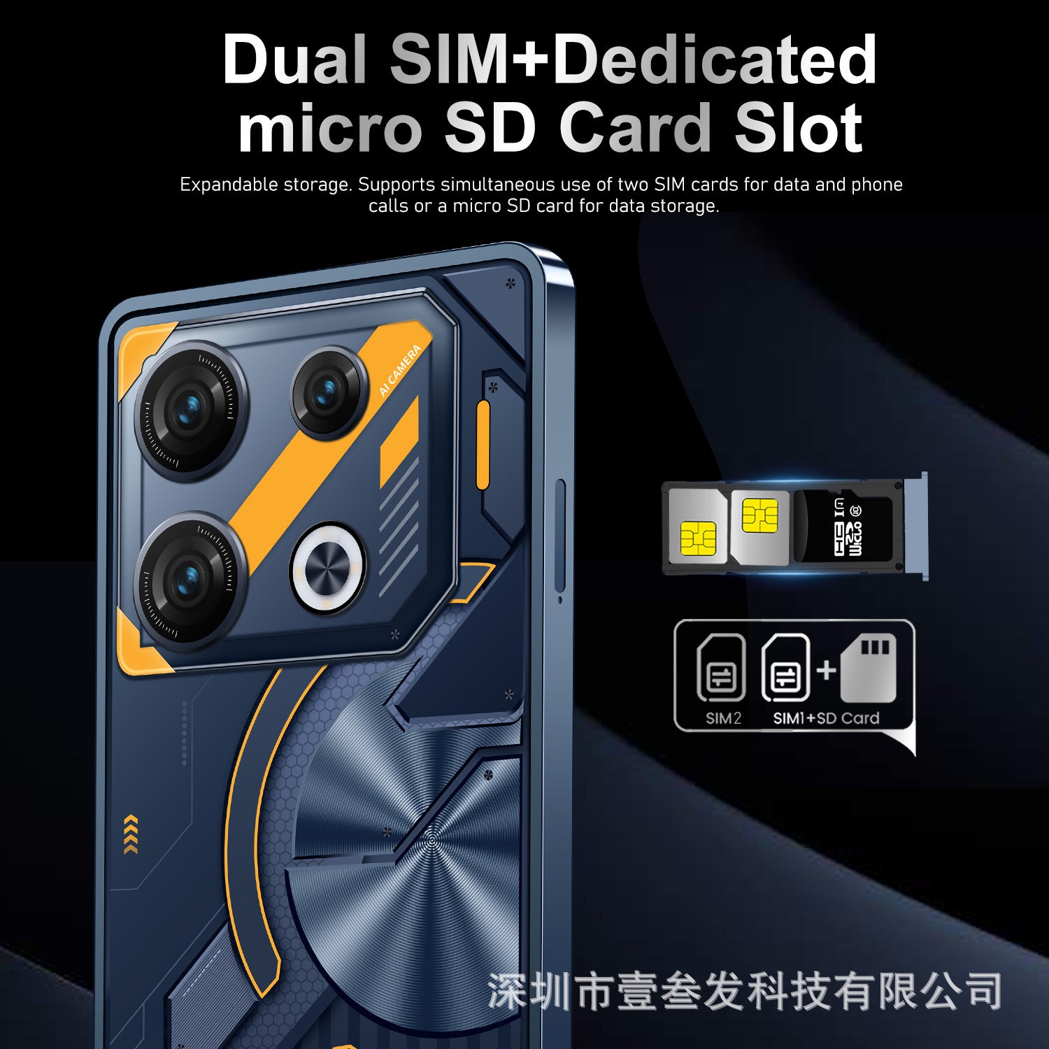 GT10pro Popular2+16G 7.0Inch All-in-One Perforated True4G New Smartphone