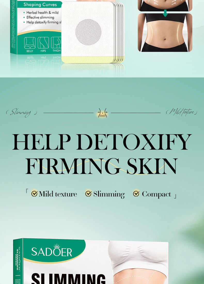 Full English Slimming Body Shaping Navel Patch SADOER Shaping, Consuming, Firming, Lightweight  Wholesale