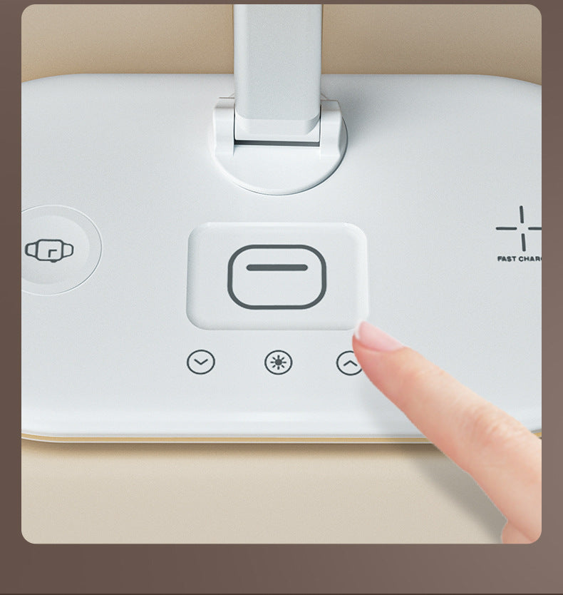 LED Eye protection desk lamp 3-in-1 multifunctional folding desk lamp usb Home bedroom bedside wireless charging night light