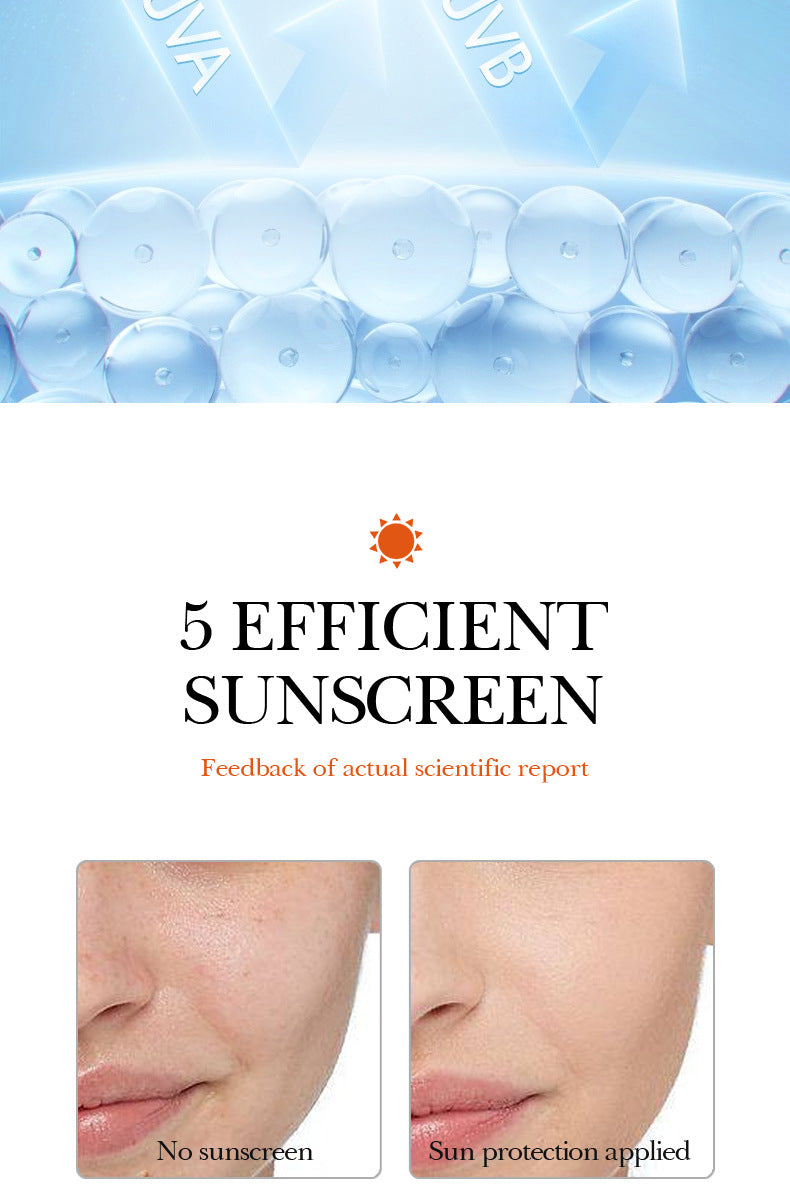 SPF60+VC Sunscreen SADOER Vitamin C Isolation Refreshing Sunscreen Lotion Cross-Border Wholesale