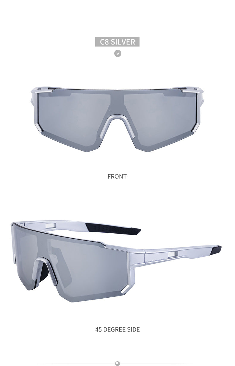 Cycling Goggles Colorful Outdoor Women's European and American One-piece Sunglasses Windproof Skiing Sports Sunscreen Sunglasses Men
