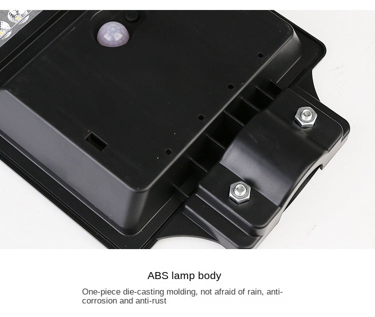 Wholesale Integrated LED Solar Street Light Human Induction New Rural Household Outdoor Garden Lamp ABS Body IP65 for Road