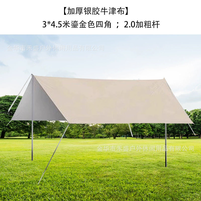 Camping Tarp Wholesale In Stock Camping Tent Outdoor Sunshade Portable Sun Protection Rainproof Tarp Tent