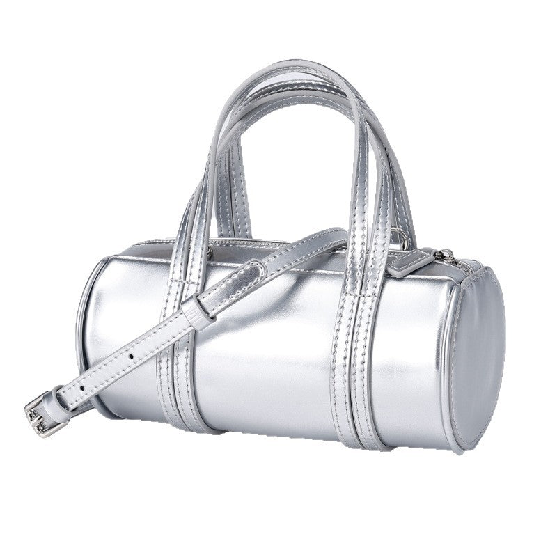 Korean Style Underarm Bag for Women, New Versatile Single Shoulder Fashionable High-End Korean Version Casual Soft Handheld Cylindrical Women's Bag