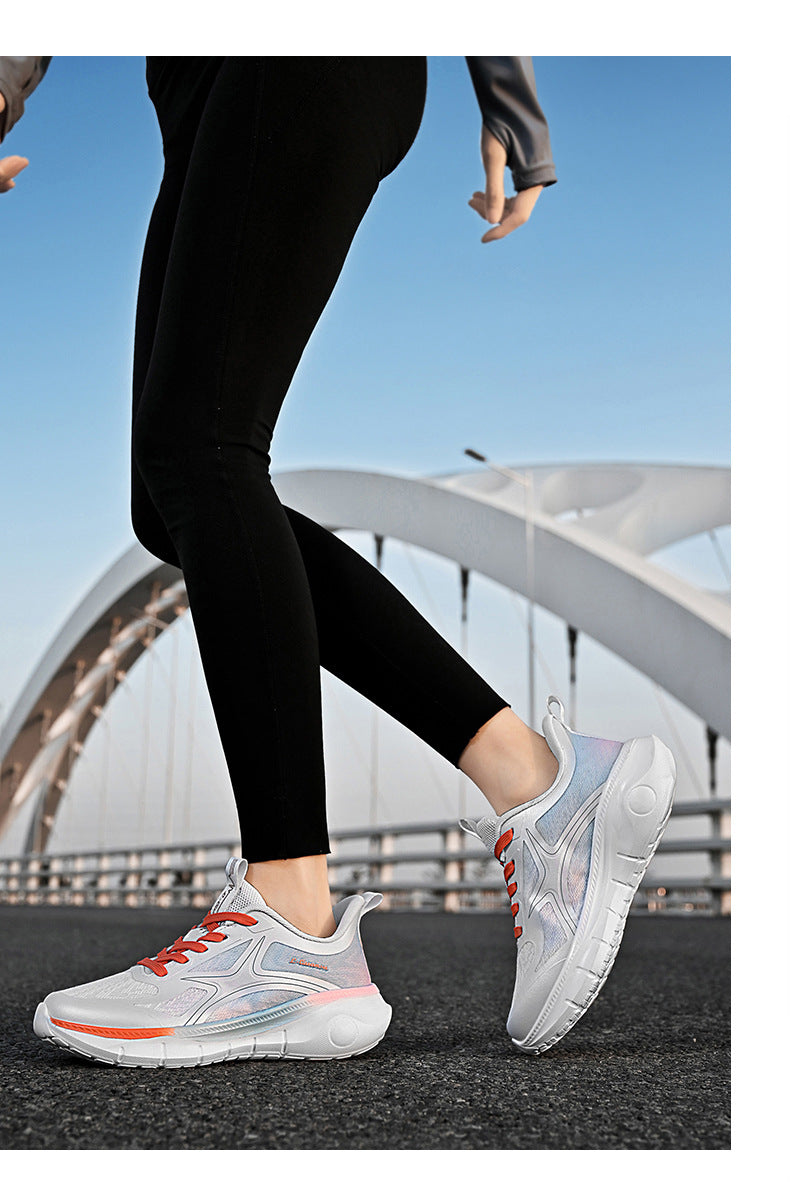 Spring New Fashion Versatile Lightweight Sports Shoes In Stock Hot Sale Casual Couple Shock Absorption High Elastic Running Shoes