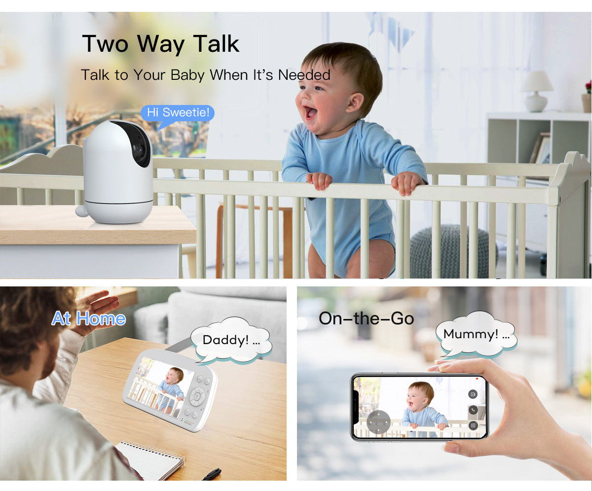 Factory Direct Smart Baby Monitor with Crying Detection Tuya babymonitor Baby Care Device