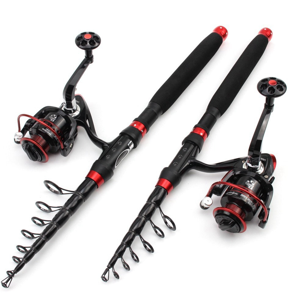 Ultra-short Portable European Carp Fishing Set Fishing Gear Combination European and American Popular Fishing Rod Can Be Used FBA