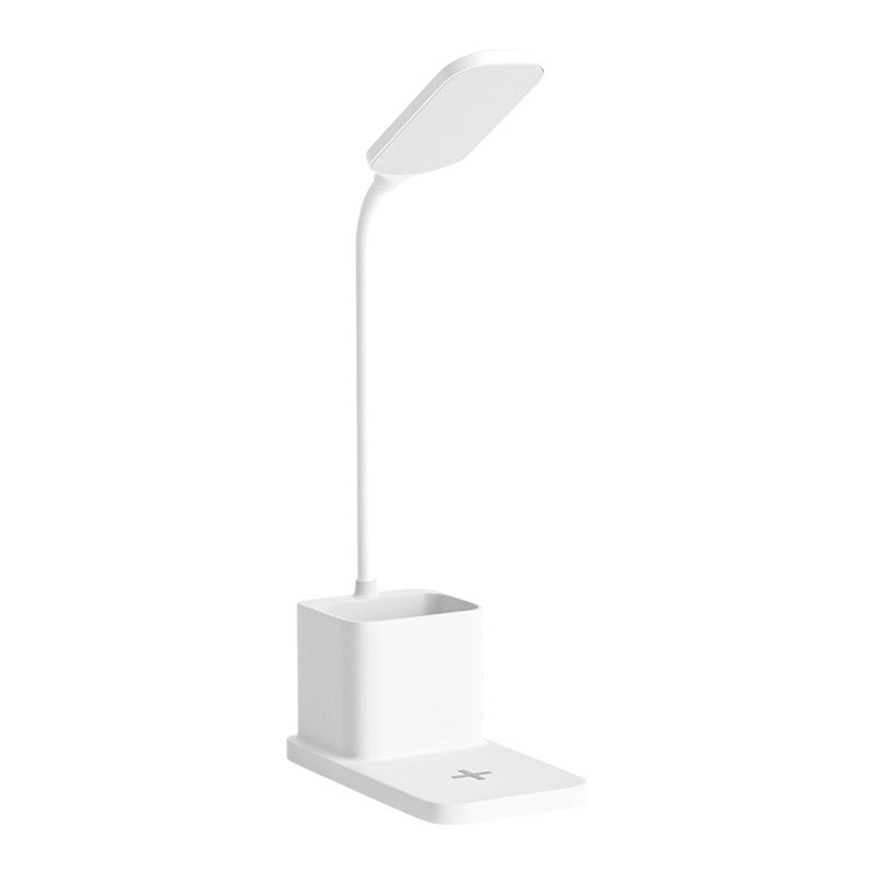 New LED Study Desk Lamp Wireless Charging Lamp Desk Pen Holder Lamp Bedroom Night Light Office Eye Protection Desk Lamp