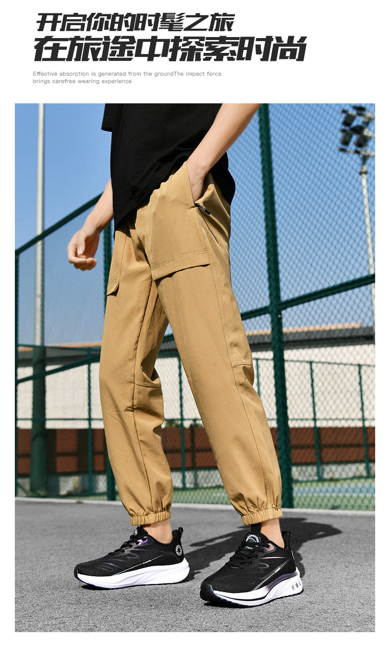 2025Large Size Marathon Running Shoes for Men and Women, Outdoor Aerobic Running, Lightweight and Breathable, Student Physical Test Running Shoes