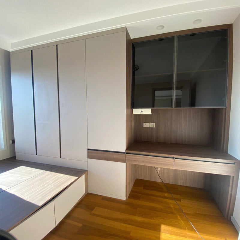 Whole House Customization Factory Custom Wardrobe Processing Custom Simple Modern Living Room Wine Cabinet Balcony Cabinet Meikexin Furniture