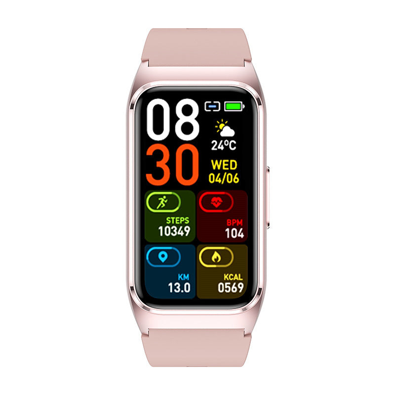 New TK75Blood pressure and blood sugar testing heart rate monitoring IP68Waterproof Social Entertainment Smart Watch