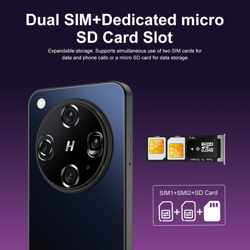 New X8 Ultra Android Smartphone7.3Large Screen with Perforations16+1T E-commerce available