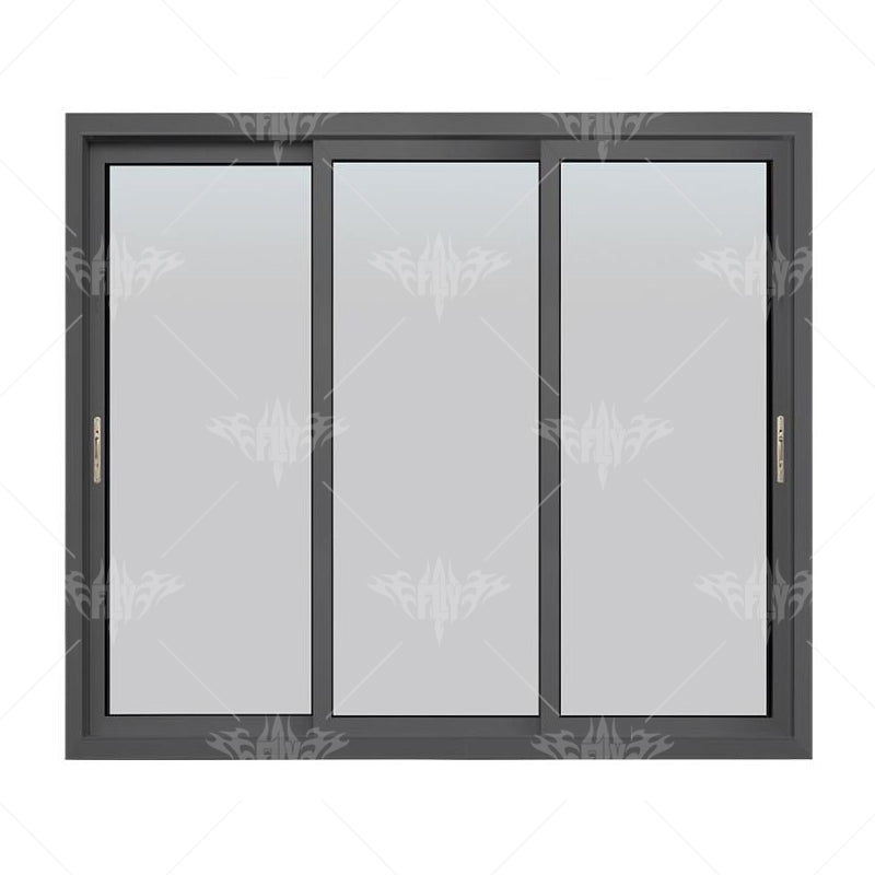 Modern Design System Customized  Double Glass Hurricane Impact Aluminium Sliding Window