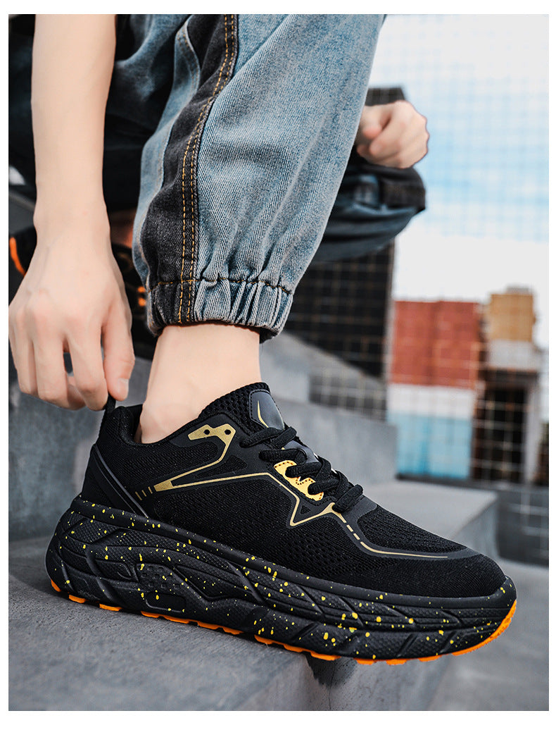 Dropshipping Couple Casual Sports Shoes Student Running Shoes Marathon Running Shoes Jacquard Foreign Trade Live Streaming Men's Shoes