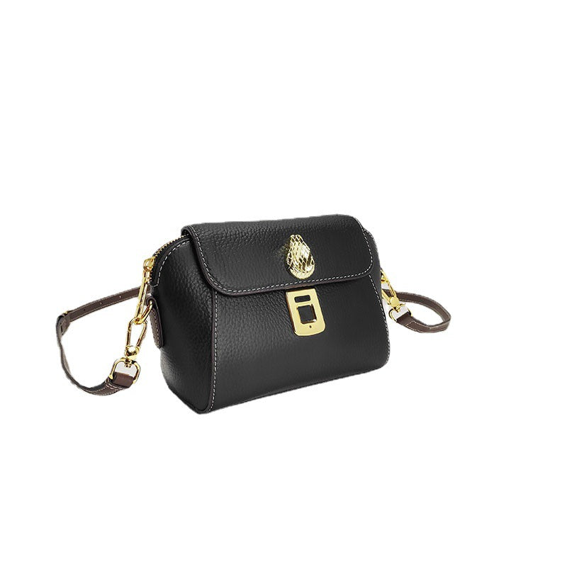 2025New Anti-theft Privacy High-end Fingerprint Lock Women's Bag Summer Fashion Genuine Leather Exquisite Crossbody Small Bag