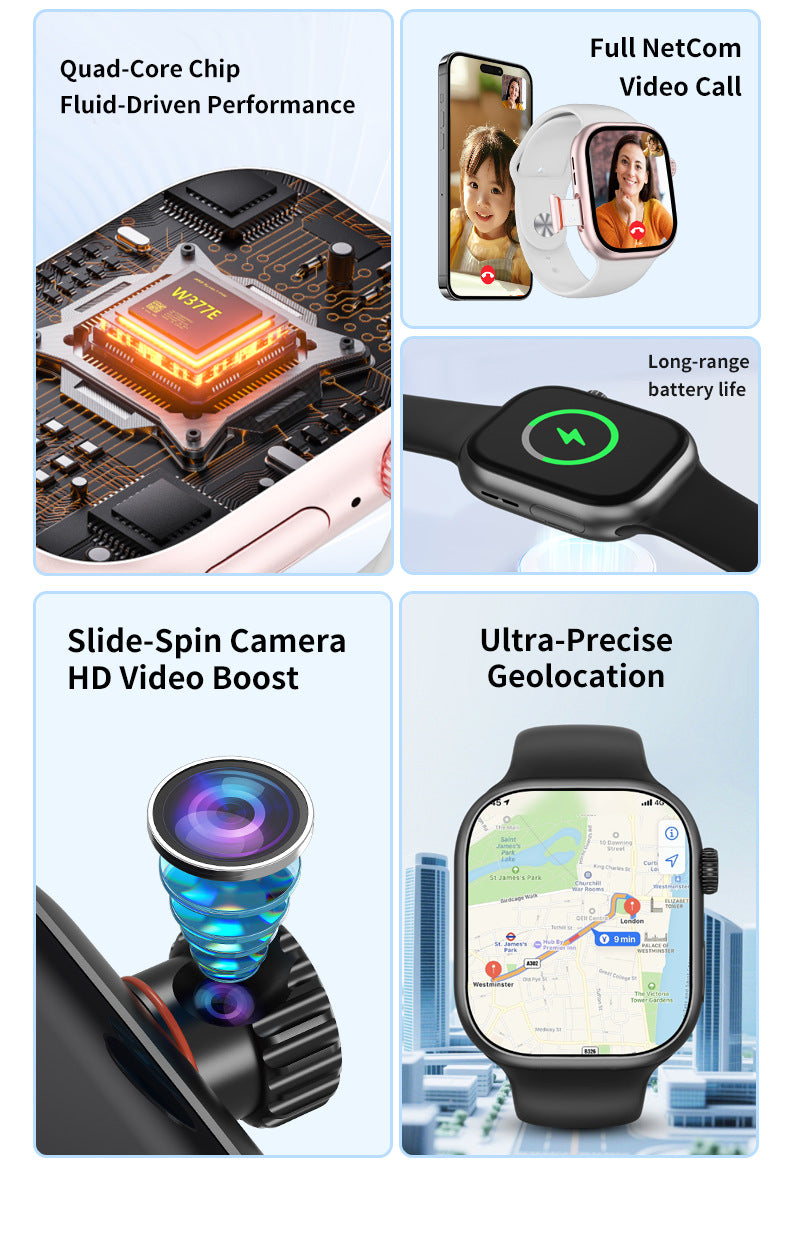 M16Smart Watch5G Plug-in Card Full Netcom Google Store APP Download S10 Max Honeycomb Panel Video Call
