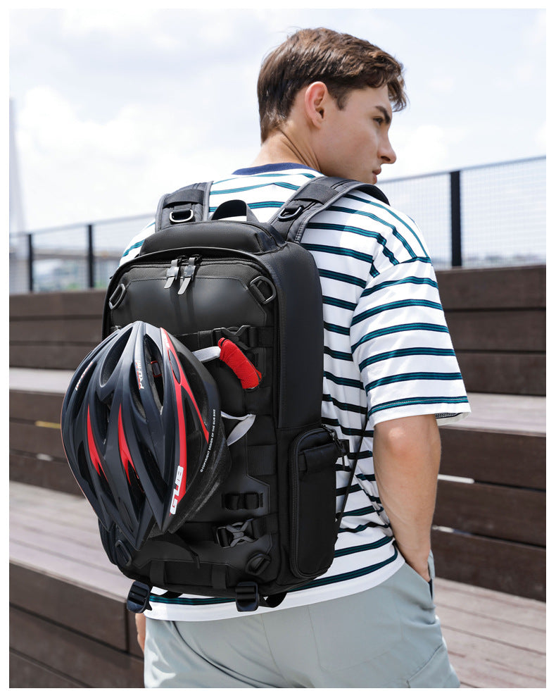 OZUKO Sports Backpack Men's Backpack Waterproof Multifunctional College Student Bag Commuting Cycling Outdoor Bag