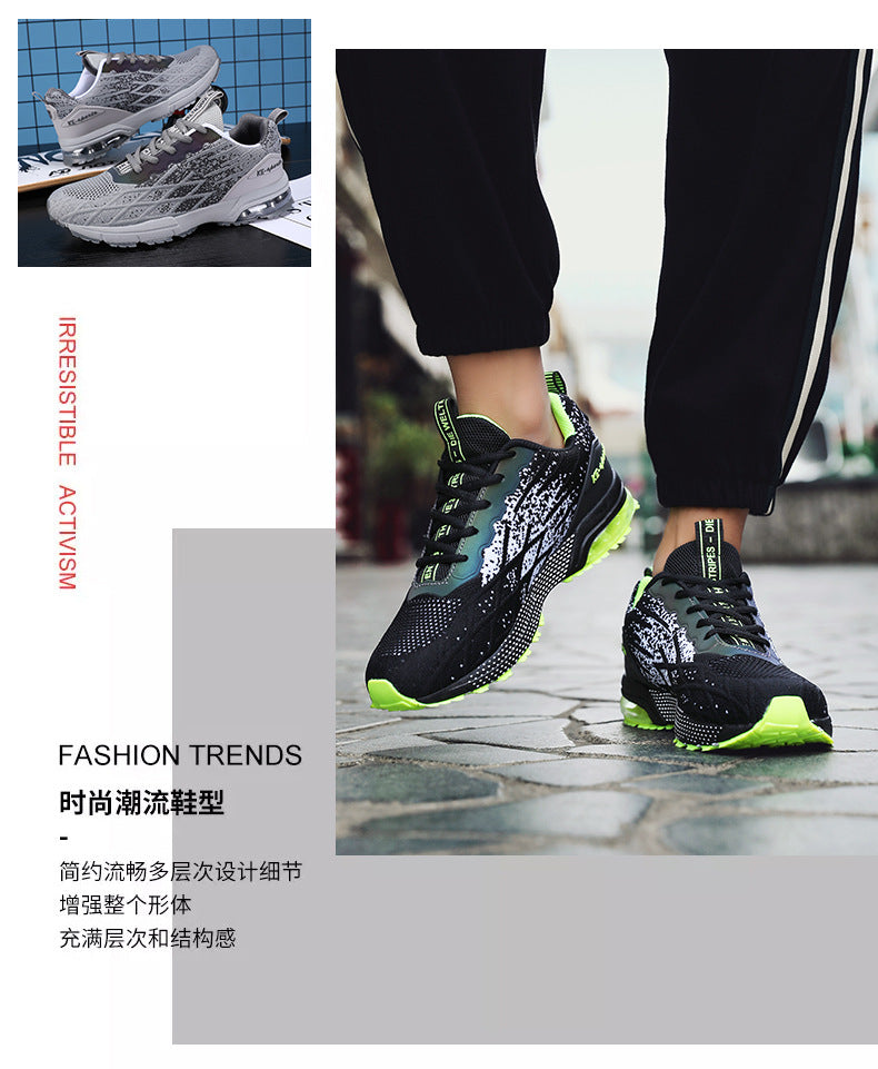 Autumn New Men's Large Size Casual Fashion Running Sneakers Youth Mesh Breathable Trendy Dad Shoes