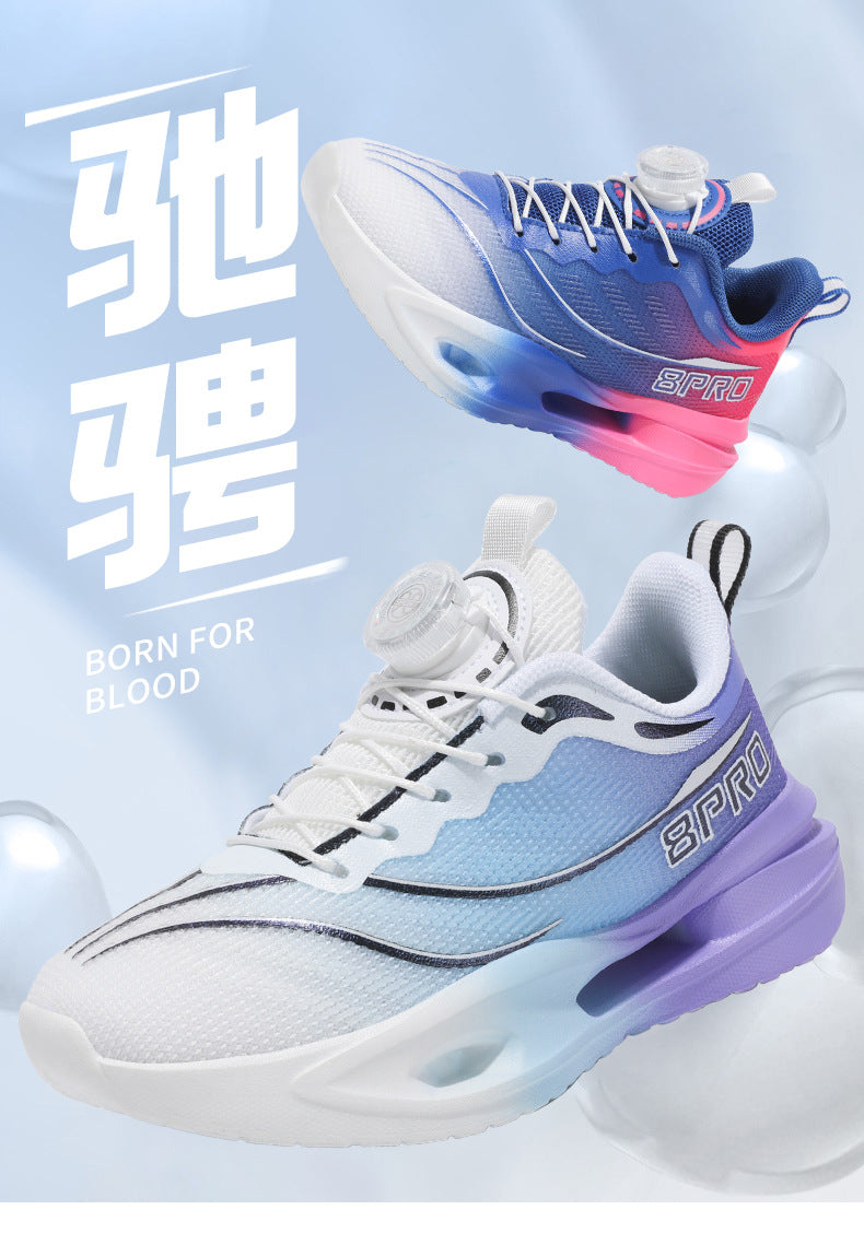 Spring and Summer Fashion Comfortable Running Shoes for Teenagers, Casual Shoes with High Elasticity and Shock Absorption, Student Marathon Training Sports Shoes