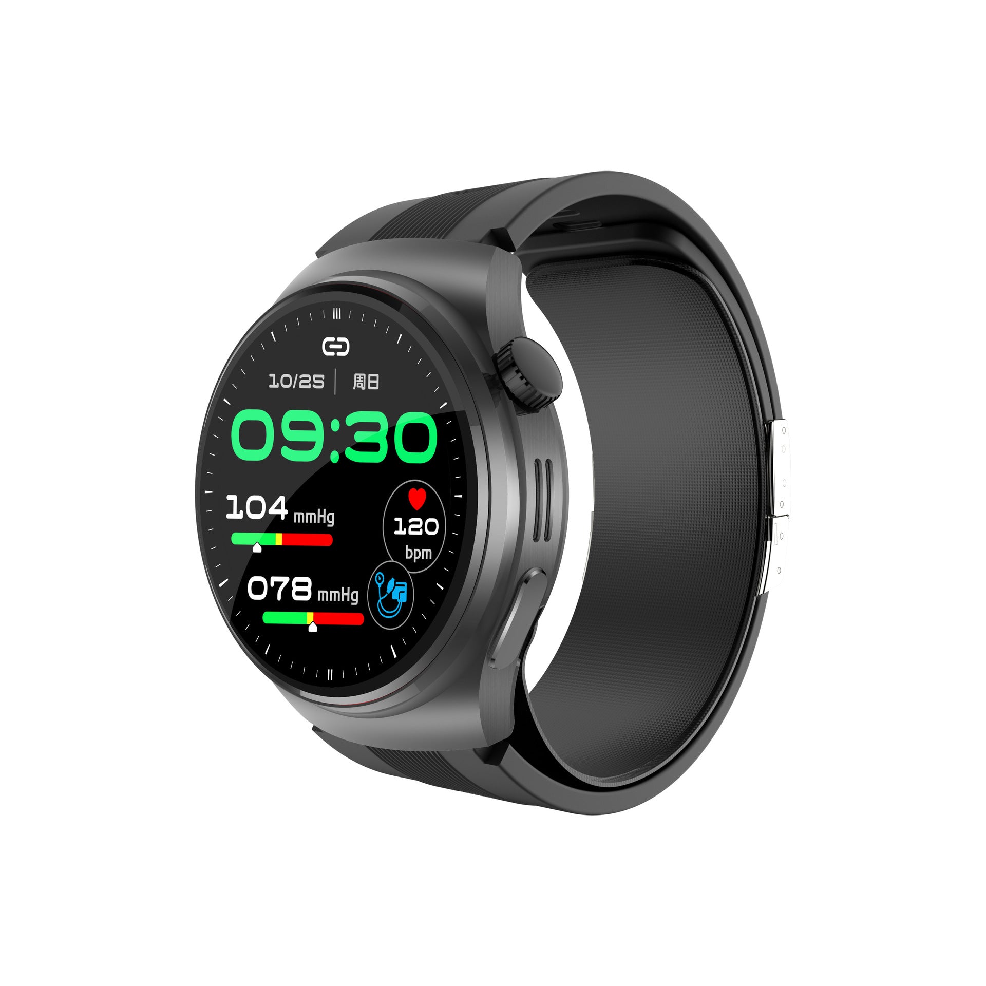 S18Air Pump Blood Pressure Smart Watch Airbag Blood Pressure Heart Rate Blood Oxygen Body Temperature Monitoring Smart Watch S28Health