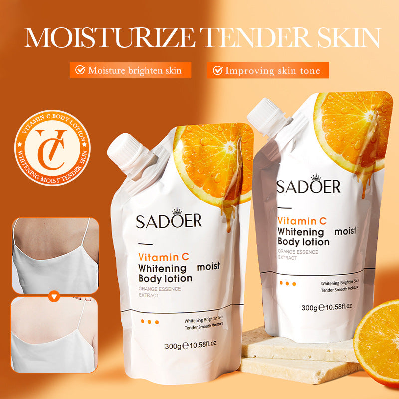 SADOER Vitamin C Whitening and Moisturizing Body Lotion Whitening, hydrating, and moisturizing cross-border foreign trade wholesale