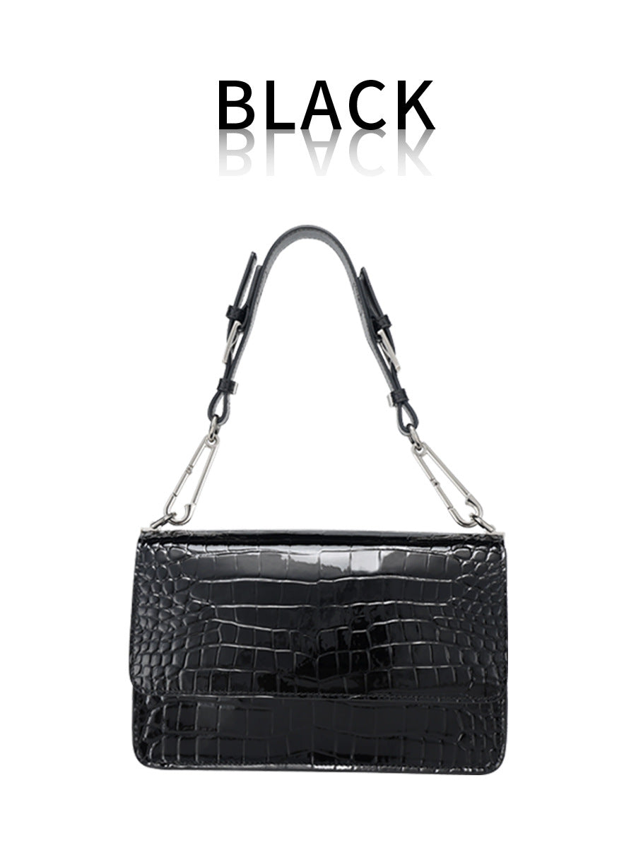European and American Retro Trend Underarm Women's Bag Crocodile Pattern Single Shoulder Bag Versatile Fashion Crossbody Women's Bag