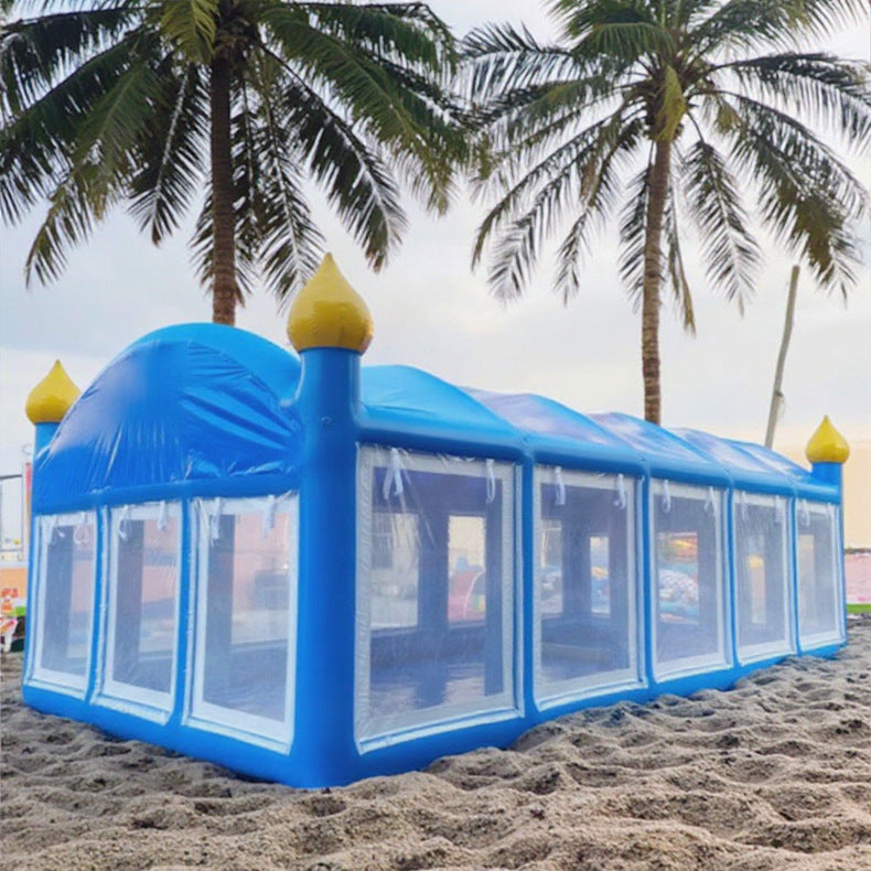 Internet Celebrity Inflatable Tent Large Outdoor Wedding Exhibition Mobile Banquet Tent Emergency Rescue Anti-epidemic Insulation Double Layer