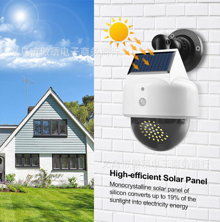 Simulated Surveillance Light Solar Garden Light Fake Camera Street Light Human Body Sensor Wall Light Split-Type Garden Light