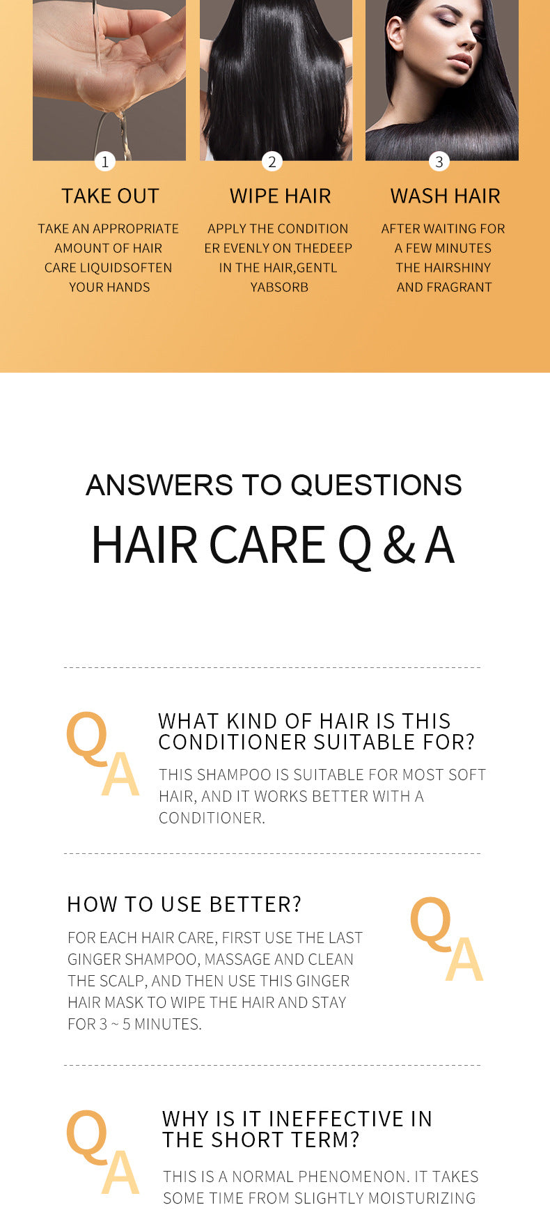 Full English Ginger Hair Treatment Solution30ml SADOER Moisturizing and Hydrating Hair Care  Foreign Trade Live Wholesale