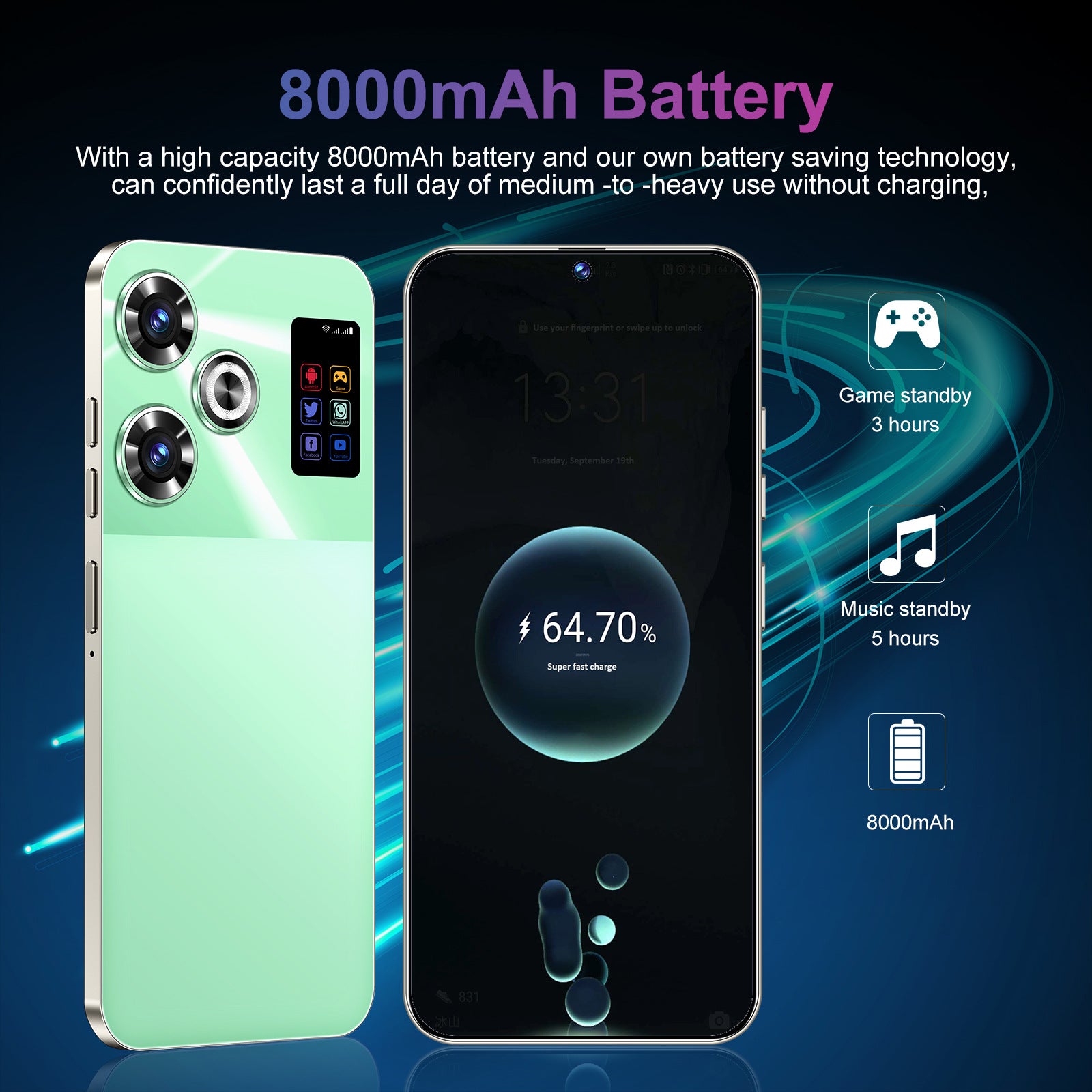 New Hot M6 PRO7.3Inch16+1T Android All-in-One Smartphone Source Available