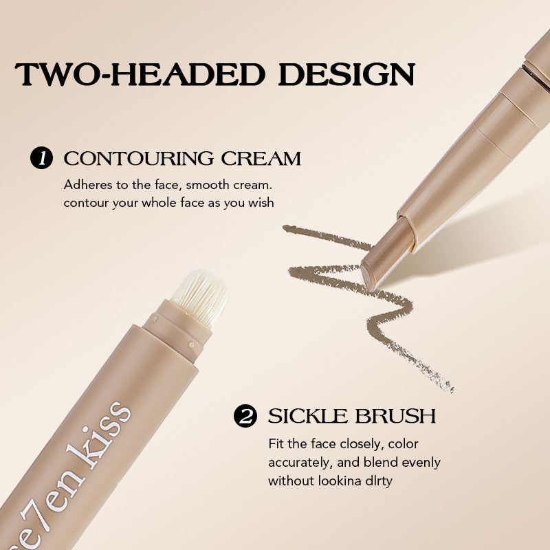 se7en kiss Highlight Contour Liquid Dual-Ended Nose Shadow Pen Integrated Concealer Liquid Stick Version