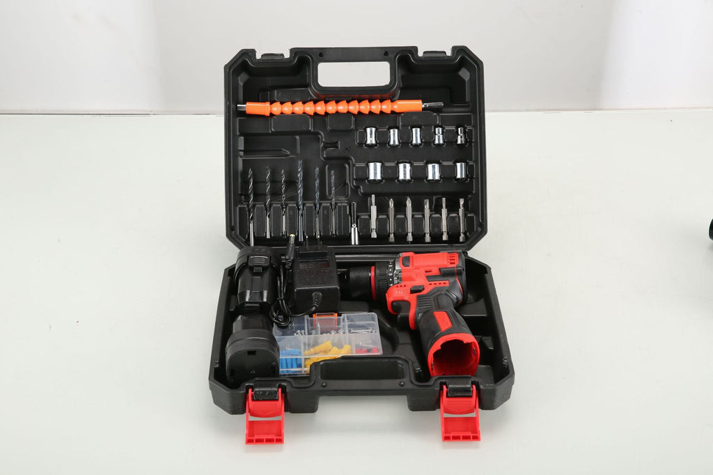 Wholesale Amazon New Rechargeable Household Electric Screwdriver Drill Lithium Battery Multi-Function Set Hand Drill