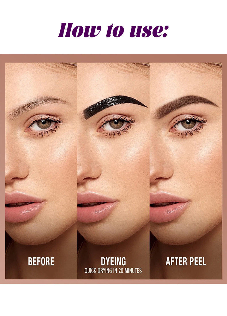 AliExpress Peel-off Eyebrow Cream Film-forming Peel-off Type Long-lasting Waterproof Sweat-proof Eyebrow Cream Packaging Makeup