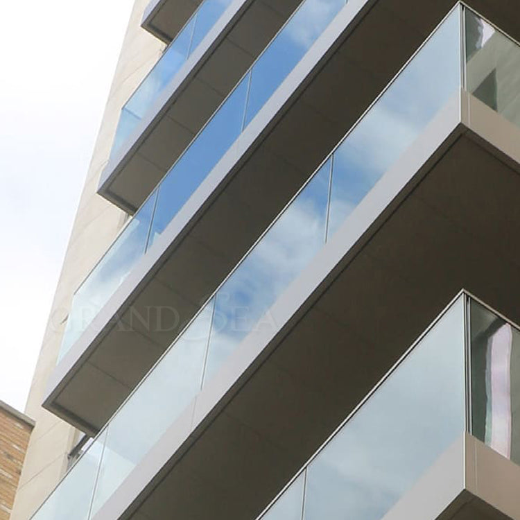 Modern Cheap Balcony Stair Stainless Steel Glass Railing Design