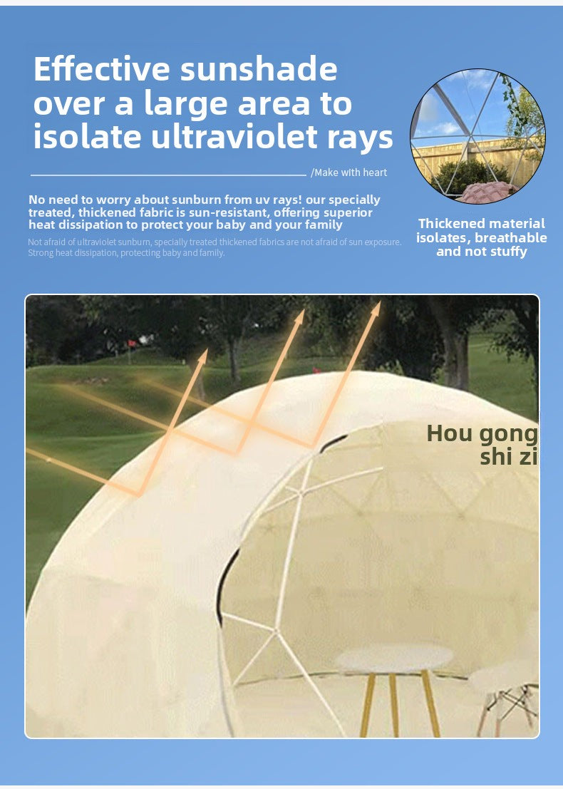 Outdoor Influencer PC Spherical Tent Hotel Dome Homestay Luxury Round Terrace Bubble House Starry Sky Transparent Tent