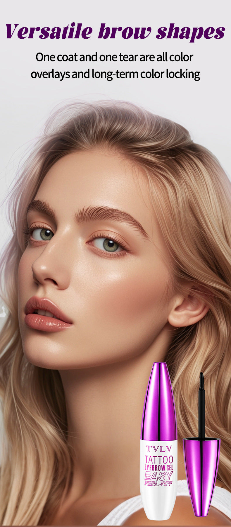 AliExpress Peel-off Eyebrow Cream Film-forming Peel-off Type Long-lasting Waterproof Sweat-proof Eyebrow Cream Packaging Makeup