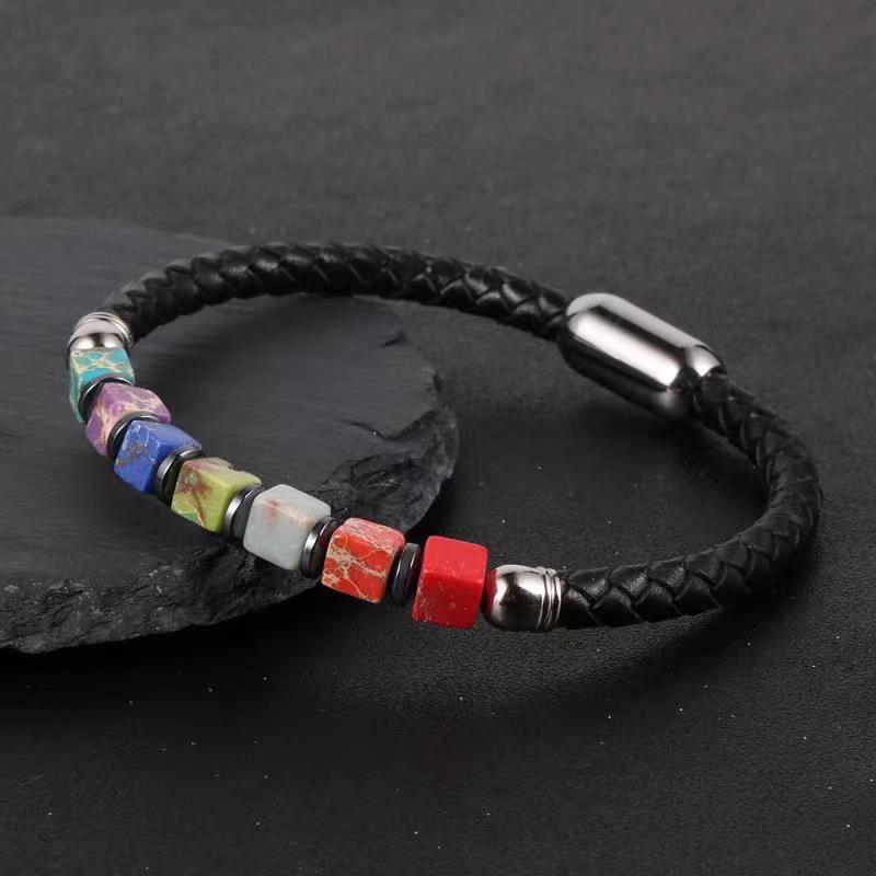 AliExpress8mm Volcanic Lava Stone Bracelet Natural Emperor Stone Couple Fashion Bracelet Factory Direct Sale