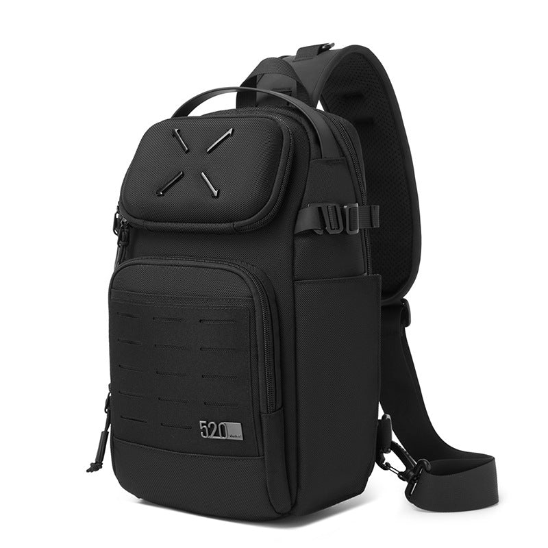 ozuko Men's Chest Bag Crossbody Bag High-end Waterproof Large Capacity Trendy Men's Shoulder Bag Commuting Portable Bag