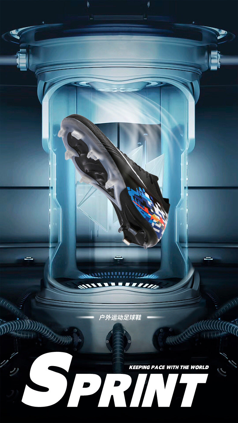 New Large Size Long Spike Football Shoes Low Top Youth Competition Training Student Football Sports Shoes