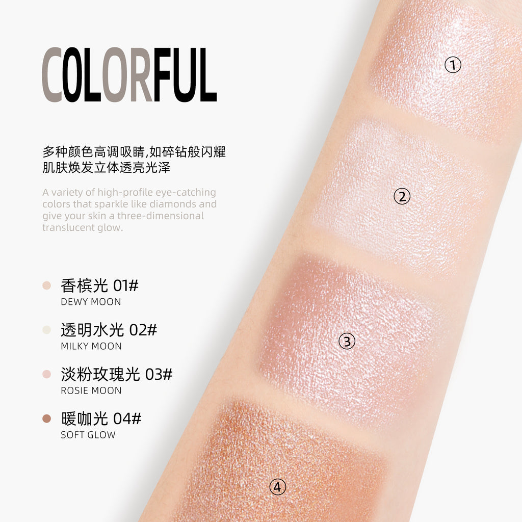 Exclusive Supply sheloves Double-ended Highlight Stick European and American Makeup Pearlescent Fine Flash Brightening Water Light Cream Highlight