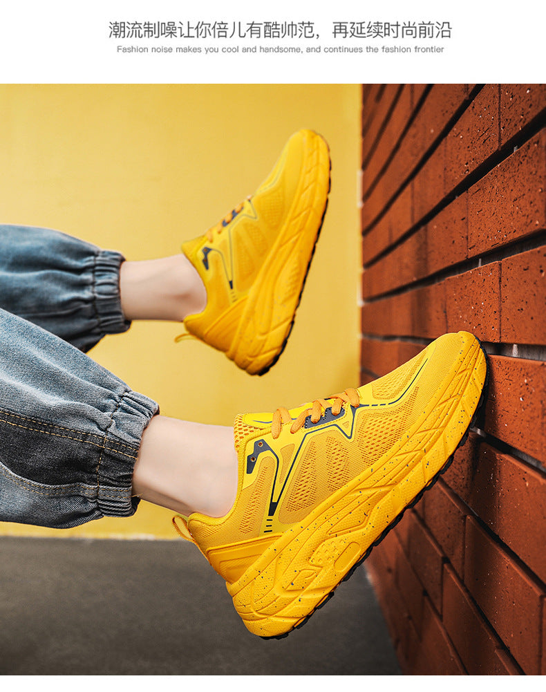 Dropshipping Couple Casual Sports Shoes Student Running Shoes Marathon Running Shoes Jacquard Foreign Trade Live Streaming Men's Shoes