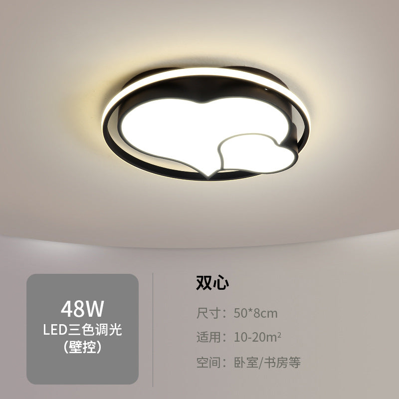 Master bedroom lamp ceiling lamp round room lamp simple modern home use led Nordic Style Study Lamp Cozy and Romantic