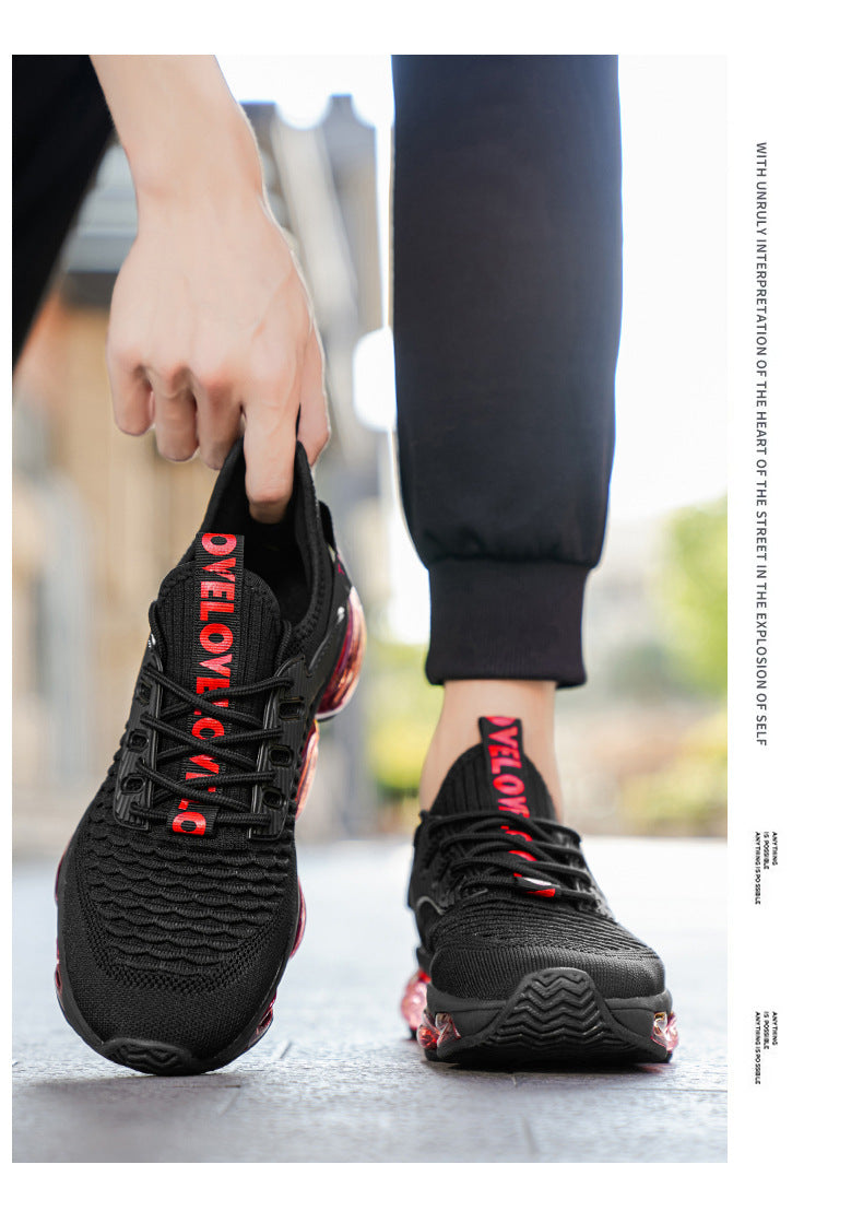 Men's Shoes New Large Size Breathable Mesh Shoes Men's Trendy Casual Versatile Thick-Soled Sneakers Fashion Dad Shoes