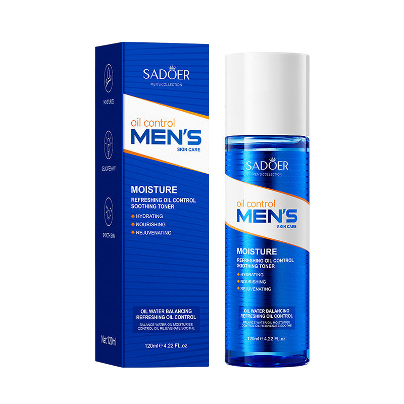 Cross-border toner120ml Men's Refreshing Oil Control Hydrating Moisturizing Water Cross-Border Wholesale