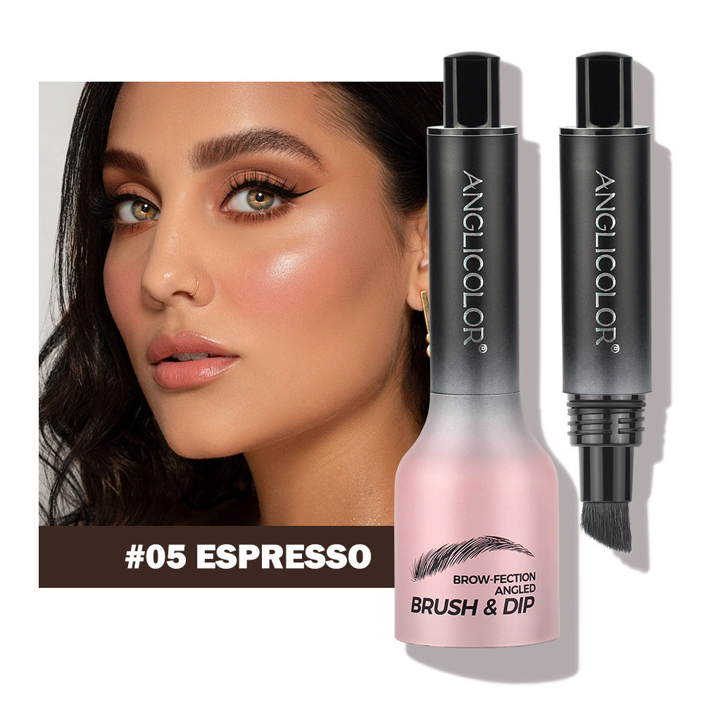 Hot-Selling Eyebrow Dye Cream Upgraded Version Press-Type Fine Brush Head Eyebrow Cream Waterproof Smudge-Proof Wild Eyebrow Pencil